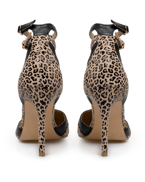 Zapatilla Leopardo Doble Ankle Strap 8082